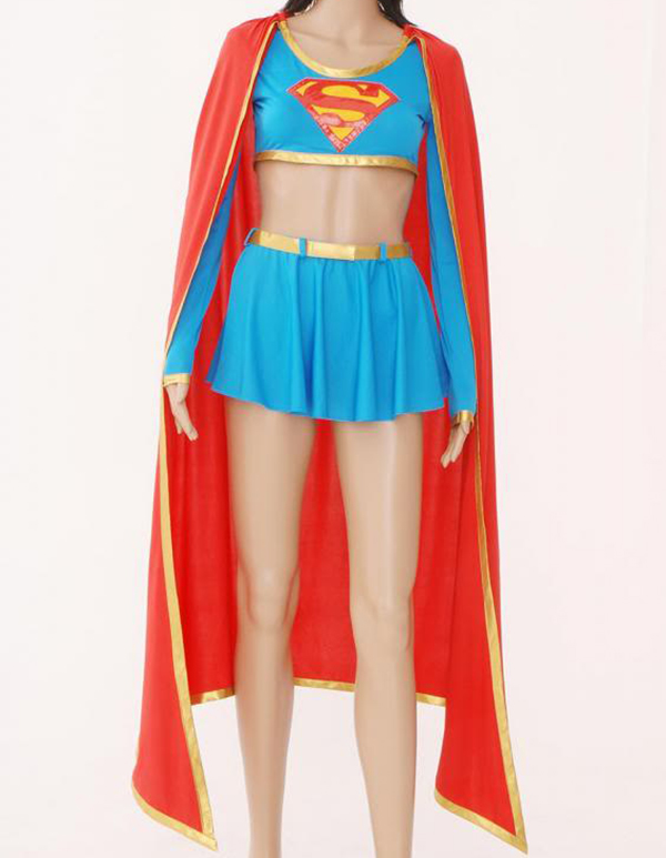 NEW Sexy Supergirl Cosplay Halloween Dress